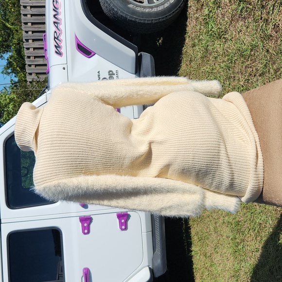 Thick Winter Knitted Bodycon Ribbed Sweater Dress - Picture 16 of 17